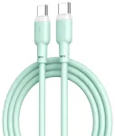 XO NB208B Vastupidav TPE Universaalne USB-C kuni USB-C PD D60W Andme- & Kiirlaadimiskaabel 5A 1m Roheline