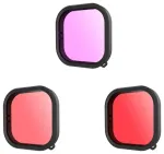 Objektiivi veekindlate filtrite komplekt Telesin GoPro Hero 9 / Hero 10 / Hero 11 / Hero 12 jaoks (GP-FLT-904)