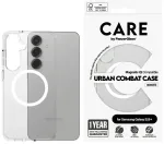 Etui CARE by PanzerGlass Flagship Urban   Combat QI do Samsung Galaxy S25+ przezroczysty-biały