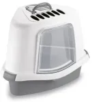 Cat toilet corner closed Sprint Corner Plus 56x40x40cm white|grey