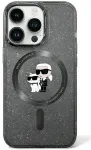 Karl Lagerfeld KLHMN61HGKCNOK iPhone 11 | Xr 6.1" czarny|black hardcase Karl&Choupette Glitter MagSafe