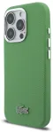 Lacoste Iconic Petit Pique Metal Logo telefoni &uuml;mbris MagSafe toega iPhone 16 Pro Max roheline