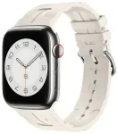 Beline nutikella rihm Apple Watch (42/44/45/49 mm) jaoks | silikoonist | beež