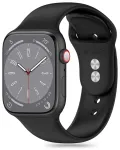 Tech-Protect nutikella rihm Apple Watch 4/5/6/7/8/9/SE/Ultra 1/2 (42/44/45/49 mm) jaoks | silikoonist | must