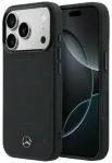 Mercedes Leather Mesh with Bow Line telefoni &uuml;mbris MagSafe toega iPhone 17 Pro must