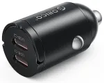 Orico MiniRing autolaadija | 30W | PD, QC, PPS | USB-C | must
