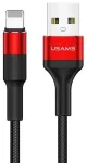 USAMS U5 SJ220IP02 andmeside- ja laadimiskaabel | USB-A kuni Lightning | 10W | 1.2m | punane