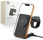 Tech-Protect A56 3-in-1 juhtmevaba laadija | Qi 2.2 | &Uuml;hildub MagSafe'iga | 25W | must