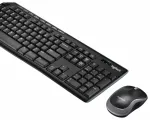 Logitech MK270 juhtmeta klaviatuur ja hiir (US) must USB