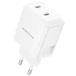 Borofone BN31 reisilaadija | 45W | GaN, PD, QC | USB-C | valge