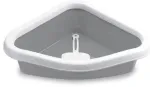 Cat toilet corner Sprint Corner 56x40x14cm white|grey