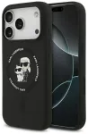 Karl Lagerfeld Karl&Choupette Ring telefoni&uuml;mbris MagSafe toega, mudelile iPhone 17 Pro Max, must