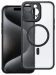 FULL MATTE MAG COVER telefoni &uuml;mbris MagSafe toega iPhone 15 Pro Max must