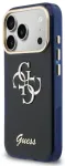 Guess IML 4G Script Metal Logo telefoni &uuml;mbris iPhone 17 Pro sinine