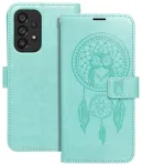 MEZZO dreamcatcher raamatut&uuml;&uuml;pi telefoni &uuml;mbris Samsung Galaxy A53 5G (A536) roheline