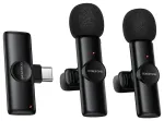 Borofone Lavalier wireless microphone BFK16A Winner Type C black - 2 pieces