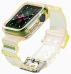 Fusion Accessories Fusion Light Set nutikella rihm Apple Watch 2/3/4/5/6/7/SE (42/44/45 mm) jaoks | silikoonist | kollane