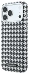 Karl Lagerfeld PU Houndstooth Resin Plate telefoni &uuml;mbris MagSafe toega iPhone 17 Pro Max must