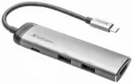 Verbatim USB-jaotur | USB-C kuni USB 3.0, HDMI