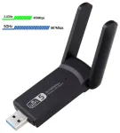 Riff AC1300 USB moodul Wi-Fi adapter 5 GHz 2.4 GHz 1300 Mbps 802.11ac/a/b/g/n Must