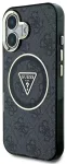Guess IML 4G Glitter and Triangle Logo MagSafe Case iPhone 16 jaoks, must