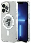 Karl Lagerfeld KLHMP13LHGKCNOT Karl&Choupette Glitter telefoni &uuml;mbris MagSafe toega iPhone 13 Pro | iPhone 13 l&auml;bipaistev