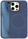 Silicone Thin telefoni &uuml;mbris MagSafe toega iPhone 15 Pro Max sinine