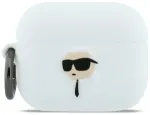 Karl Lagerfeld Silicone Karl Head 3D &uuml;mbris AirPods Pro 3 jaoks, valge