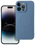 Silicone Mag Cover telefoni &uuml;mbris MagSafe toega iPhone 14 Pro Max sinine