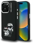 Karl Lagerfeld Silicone Karl&Choupette Sketch telefoni &uuml;mbris MagSafe toega iPhone 16 Pro must