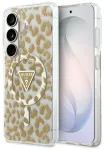 Guess IML Leopard Print Triangle telefoni &uuml;mbris MagSafe toega Samsung Galaxy S26 (S942) pruun