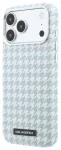Karl Lagerfeld PU Houndstooth Resin Plate telefoni &uuml;mbris MagSafe toega iPhone 17 Pro Max sinine