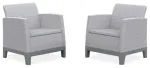 Aiatoolid 2 tk, Scandi Form, helehall/tumehall