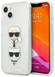 Karl Lagerfeld KLHCP13SKCTUGLS iPhone 13 mini 5,4" h&otilde;bedane | silver hardcase Glitter Karl`s & Choupette