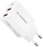Wozinsky CWCUCW reisilaadija | 30W | USB-C, USB-A | valge