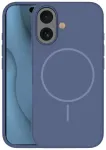 Silicone Thin telefoni &uuml;mbris MagSafe toega iPhone 16 sinine