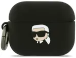 Case Karl Lagerfeld Silicone Karl Head  3D for AirPods Pro 3 black
