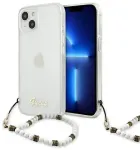 Guess GUHCP13SKPSWH iPhone 13 mini 5,4" Transparent hardcase White Pearl