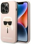 Karl Lagerfeld KLHMP14LSLKHLP iPhone 14 Pro 6,1" hardcase jasnor&oacute;żowy|light pink Silicone Karl`s Head Magsafe