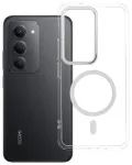 Case FRAME CLEAR HYBRID MAG COVER compatible with MagSafe for XIAOMI Redmi 15 transparent