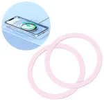 Joyroom set of metal magnetic rings for smartphone 2 pcs. pink (JR-Mag-M3)