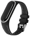 LIFESTYLE nutikella rihm Xiaomi Mi Band 7 jaoks | silikoonist | must