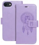 MEZZO dreamcatcher raamatut&uuml;&uuml;pi telefoni &uuml;mbris iPhone 7 | iPhone 8 | iPhone SE (2020) | iPhone SE (2022) lilla
