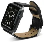 X-Doria Lux nutikella rihm Apple Watch (38/40/41 mm) jaoks | nahkne | must