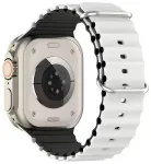 Beline Silicone Waves nutikella rihm Apple Watch (38/40/41 mm) jaoks | silikoonist | valge/must