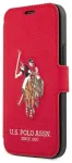 US Polo USFLBKP12LPUGFLRE iPhone 12 Pro Max 6,7" punane raamat-t&uuml;&uuml;pi kate Polo Embroidery Collection