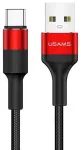 USAMS SJ221TC02 andmeside- ja laadimiskaabel | USB-A kuni USB-C | 10W | 1.2m | punane