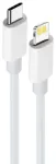 Maxlife MXUC-05 andmeside- ja laadimiskaabel | USB-C kuni Lightning | 20W | 2m | valge