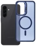 Forcell F-Protect Shadow Stand Premium telefoni &uuml;mbris alusega ja MagSafe toega Samsung Galaxy A37 (A376) tumesinine