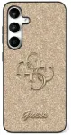 &Uuml;mbris Guess Fixed Glitter Big 4G Metal Logo Samsung Galaxy S25 Ultra kuldne